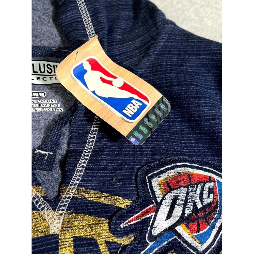 Oklahoma City Thunder Hoodie Womens M Blue NBA Exclusive Collection Basketball - Picture 5 of 7
